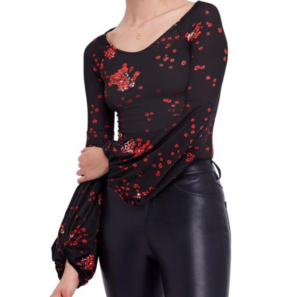 Free People To The Tropics Printed Long Sleeve-SM
